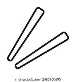 Chopstick icon vector design templates simple and modern