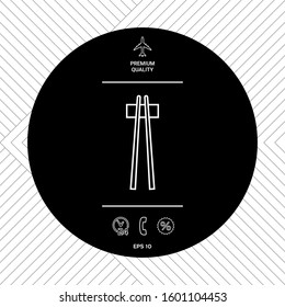 Chopstick line icon. Elements for your design