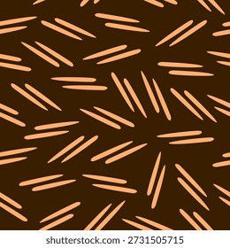 Chopstick sem costura padrão de fundo. Desenho animado de madeira com motivo de pauzinho