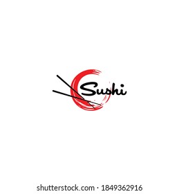 Chopstick Swoosh Bowl Oriental Japan Cuisine, Japanese Sushi Seafood Logo Design Inspiration