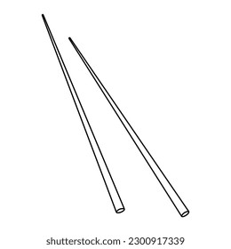 Chopstick vector icon. chop sticks illustration symbol. sushi sign or logo.