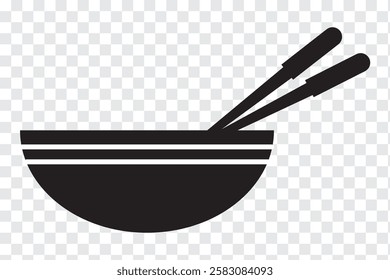 Chopstick vector icons set. Variety chopstick and Bowl Design. Vector illustration of plate, bowl. Vector illustration of a food sticker.