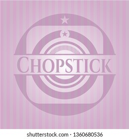 Chopstick vintage pink emblem