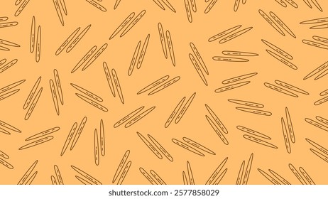 Chopsticks background. Chopsticks seamless pattern motif with line art style. Vector illustration