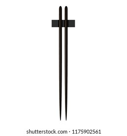 chopsticks cartoon vector. symbol. logo.