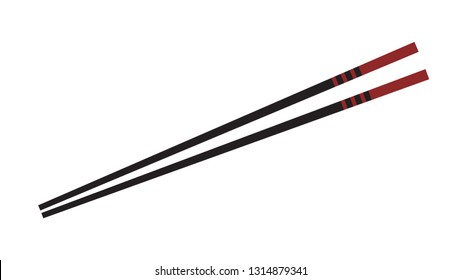 Chopsticks Cartoon Vector Wallpaper Free Space Stock Vector (Royalty ...