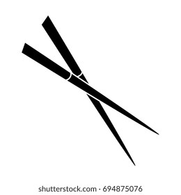 chopsticks element isolated icon
