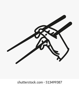 Chopsticks In Hand Icon