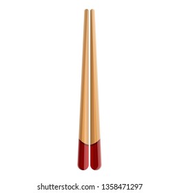 Chopsticks icon. Cartoon of chopsticks vector icon for web design isolated on white background