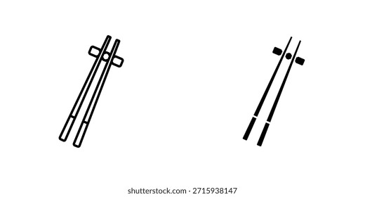 Colección de diseño de icono de palillos. Signo y Vector para diseños de interfaz de usuario