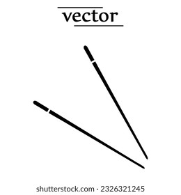 Chopsticks icon flat illustration on white background..eps