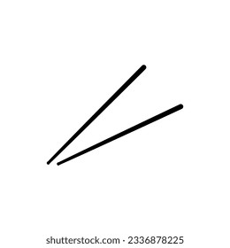 Chopsticks icon flat trendy style illustration on white background..eps
