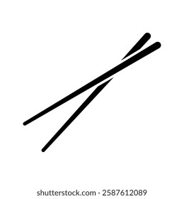 chopsticks icon. chopsticks logo design vector illustration