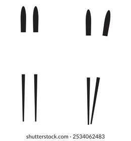 chopsticks icon. chopsticks icon on white background.