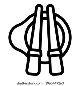Chopsticks icon. Outline Chopsticks vector icon for web design isolated on white background