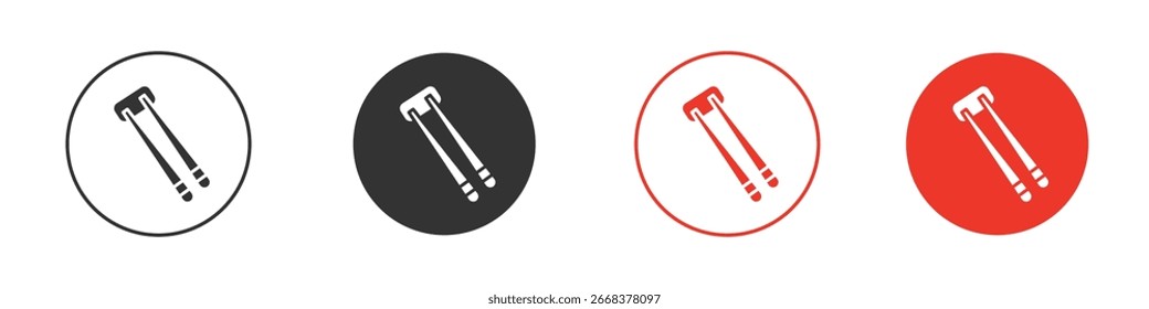 Pacote de ícone de pauzinhos. Design de vetor clipart