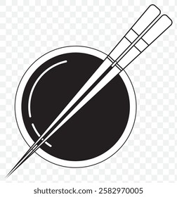 Chopsticks icon set. Restaurant chopsticks icon in black style isolated on white background. Restaurant chopsticks symbol vector illustration. Eps 10.