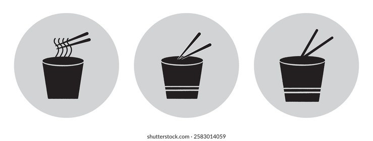 Chopsticks icon set. Restaurant chopsticks icon in black style isolated on white background. Restaurant chopsticks symbol vector illustration