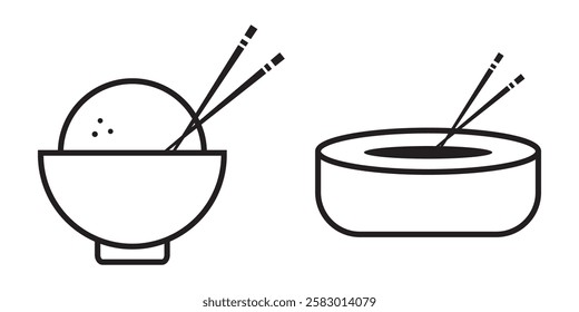 Chopsticks icon set. Restaurant chopsticks icon in black style isolated on white background. Restaurant chopsticks symbol vector illustration