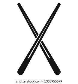 Chopsticks icon. Simple illustration of chopsticks vector icon for web design isolated on white background