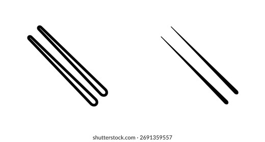 Chopsticks icon Simple vector illustration for graphic and web design.