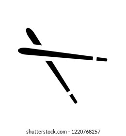 chopsticks icon. Trendy chopsticks logo concept on white background from kitchen collection. Suitable for use on web apps, mobile apps and print media.