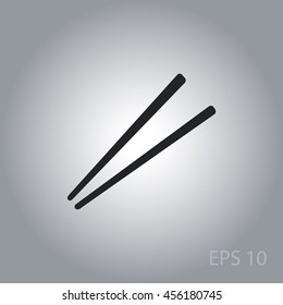 Chopsticks icon, vector design element