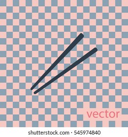 Chopsticks icon, vector design element