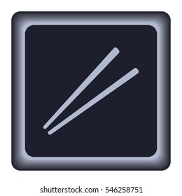 Chopsticks icon, vector design element