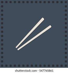 Chopsticks icon, vector design element