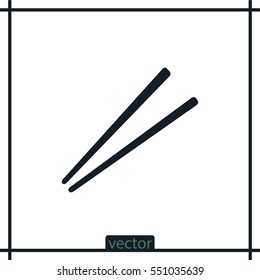 Chopsticks icon, vector design element