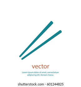 Chopsticks icon, vector design element