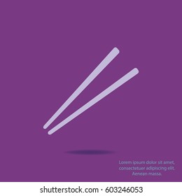 Chopsticks icon, vector design element