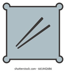 Chopsticks icon, vector design element