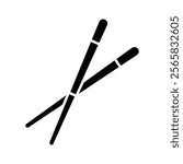 chopsticks icon vector design template simple and clean