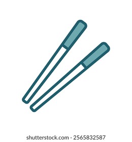 chopsticks icon vector design template simple and clean