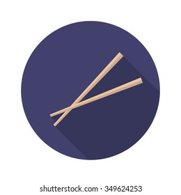 chopsticks icon. vector illustration