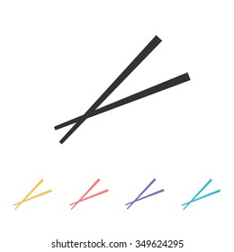 chopsticks icon. vector illustration