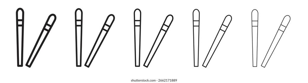 Ícones de pauzinhos. desenhos de ícones de vetores simples e modernos