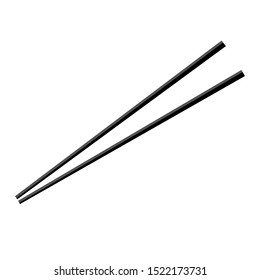 chopsticks isolated on white background. vector illustration