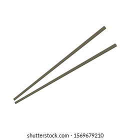 chopsticks isolated on white background. vector illustration