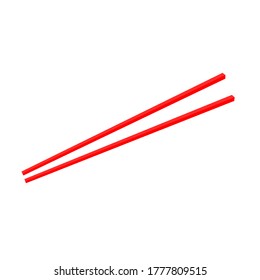 chopsticks isolated on white background. vector illustration