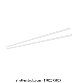 chopsticks isolated on white background. vector illustration