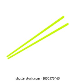 chopsticks isolated on white background. vector illustration