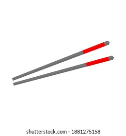 chopsticks isolated on white background. vector illustration