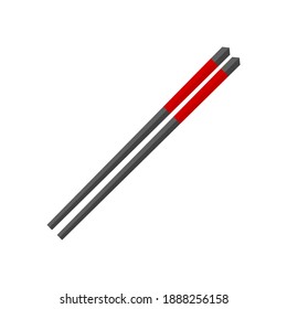 chopsticks isolated on white background. vector illustration
