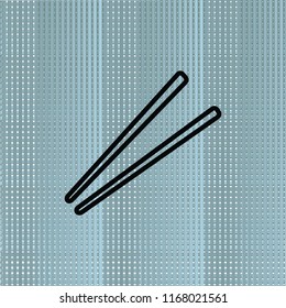 Chopsticks outline icon, vector design element