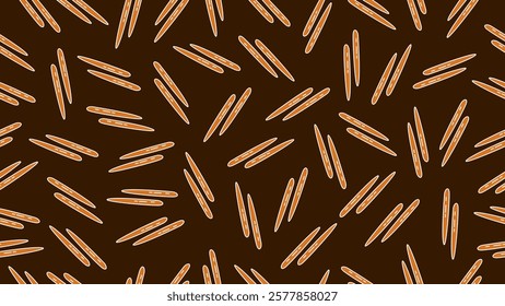 Chopsticks seamless pattern background. National chopsticks day. Chopstick doodle motif wallpaper. Vector illustration