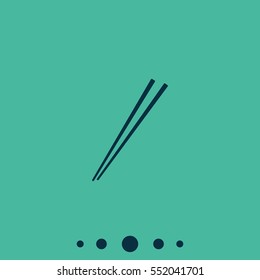 Chopsticks vector icon.