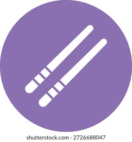 Ilustração de design de ícone de vetor de pauzinhos
